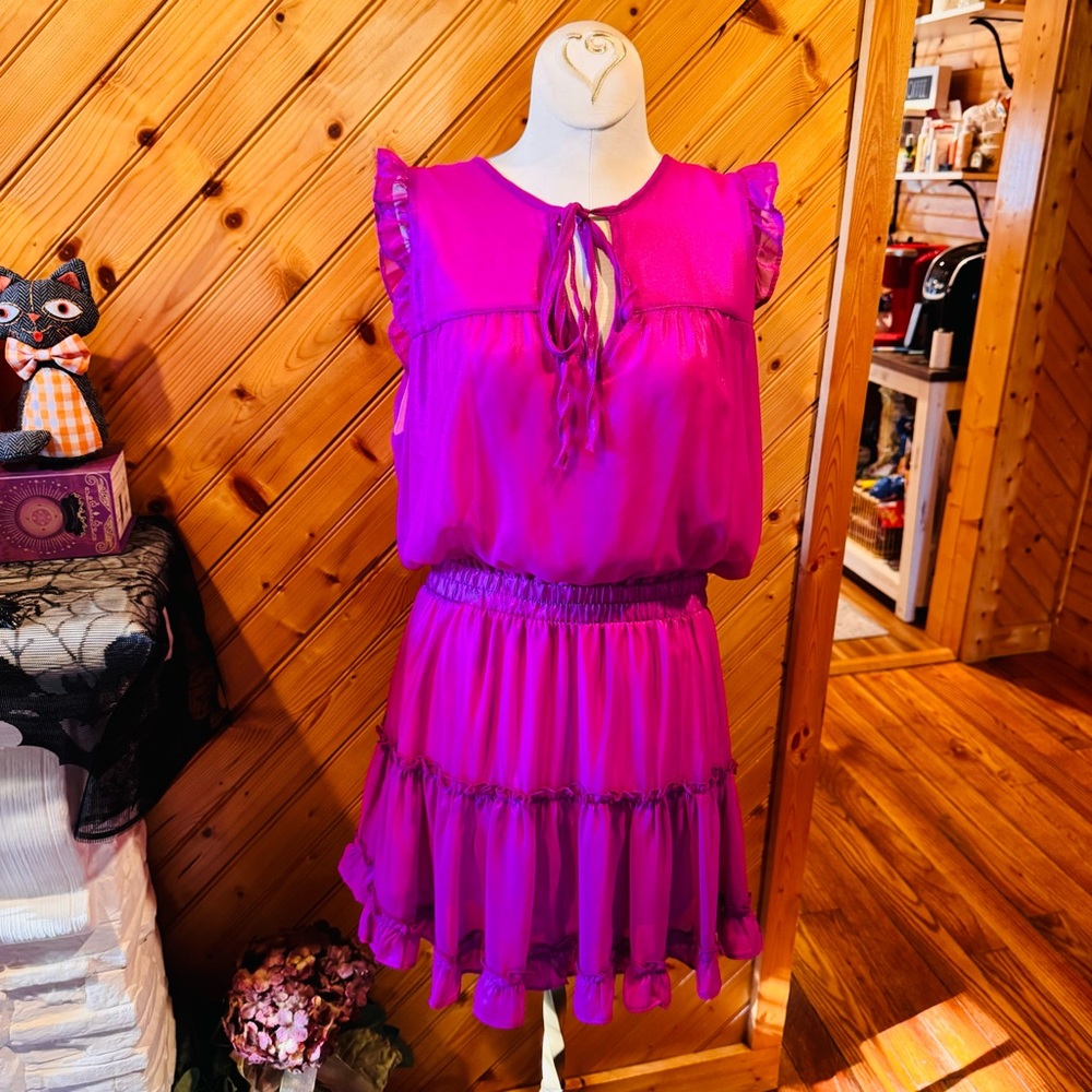 Adrienne Pink Fuchsia Dress - Picture 2 of 7